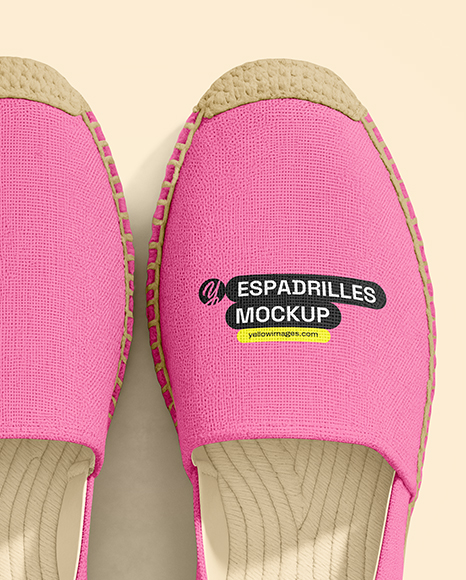 Pair of Women's Espadrilles Mockup