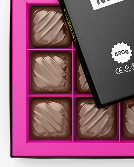 Chocolate Sweets Box Mockup