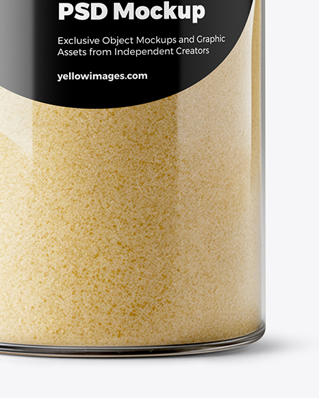 Plastic Spice Jar with Onion Powder Mockup
