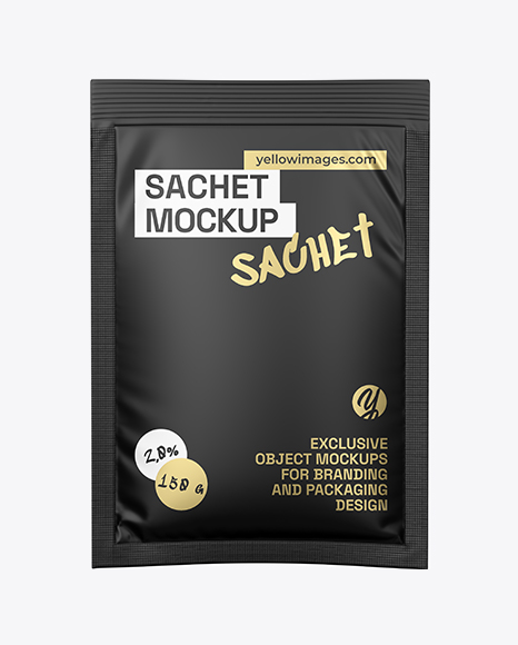 Matte Sachet Mockup - Packaging mockups
