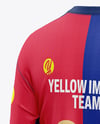 Soccer Kit Mockup - Back Half Side View