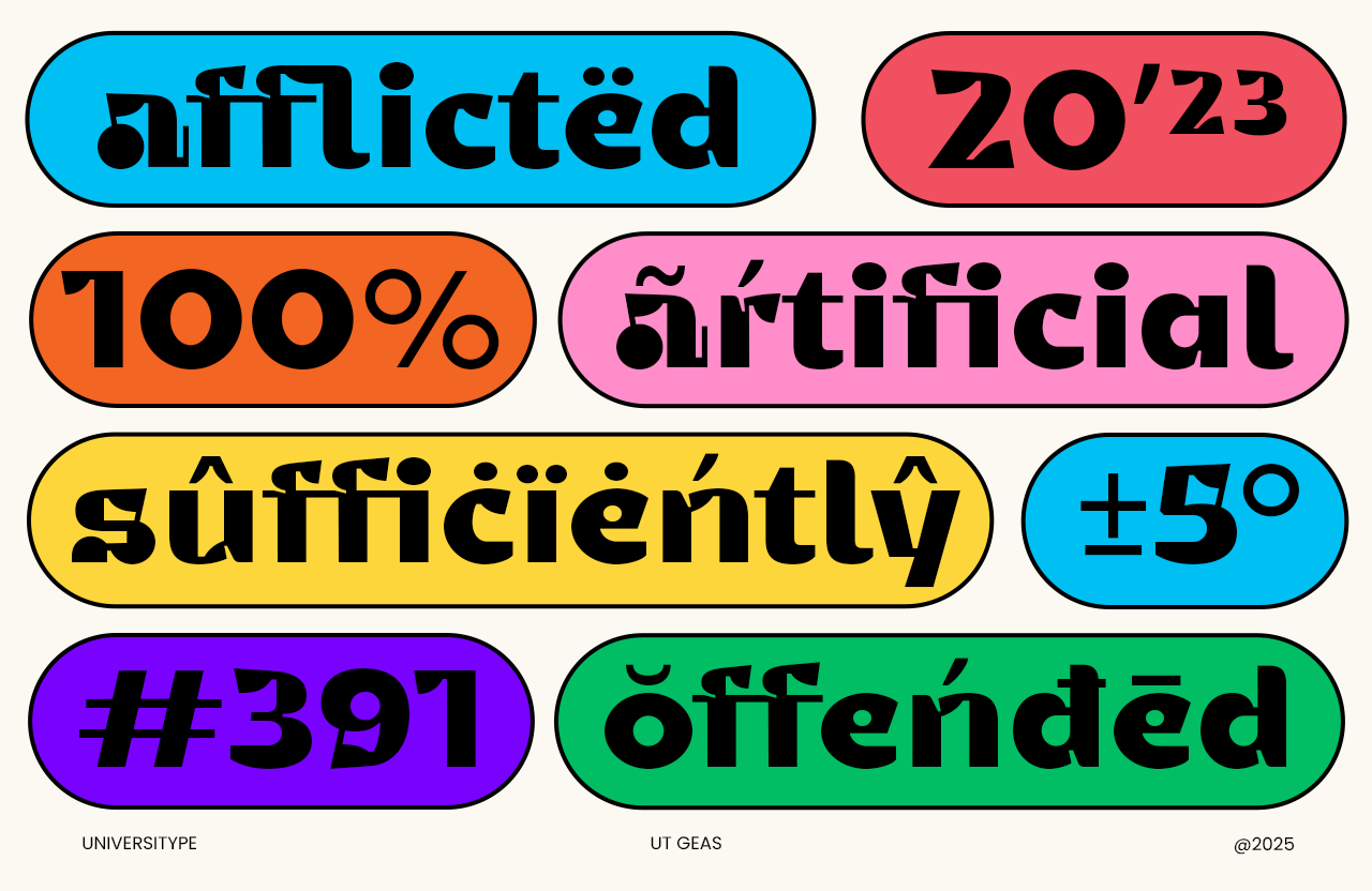 UT Geas - A Playful Display Font
