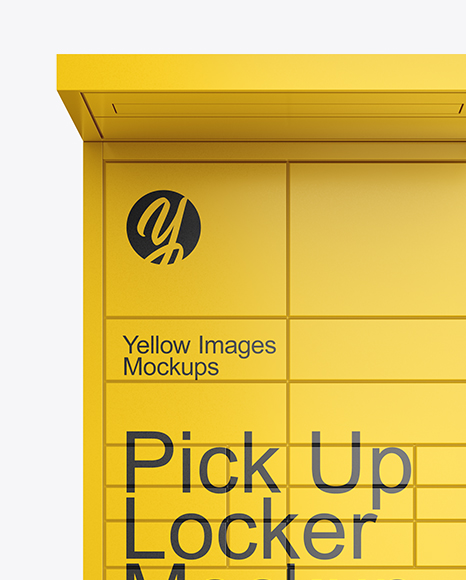 Pick Up Locker Mockup - Front View