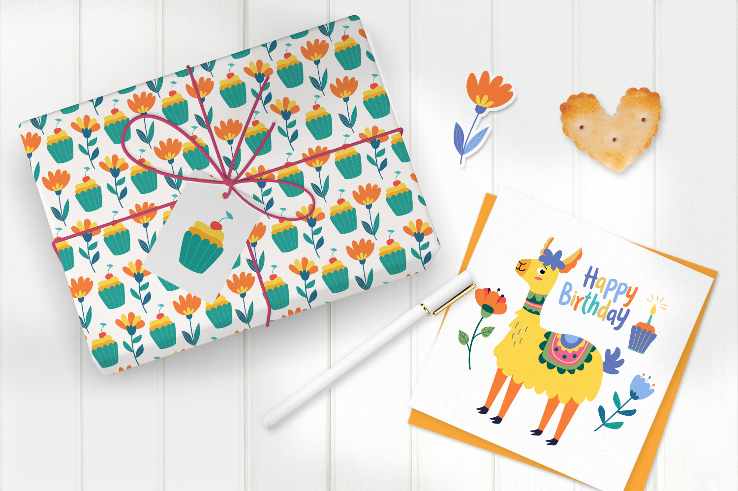 Funny Llamas Clipart and Pattern Collection