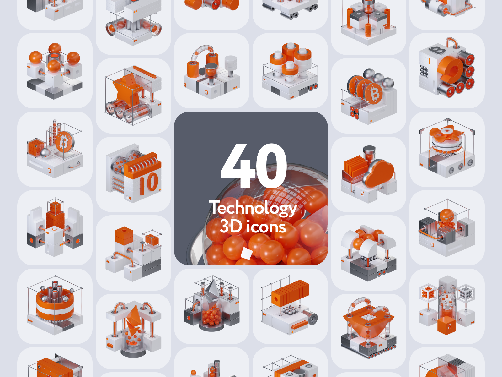 Quory Technology 3D Icons