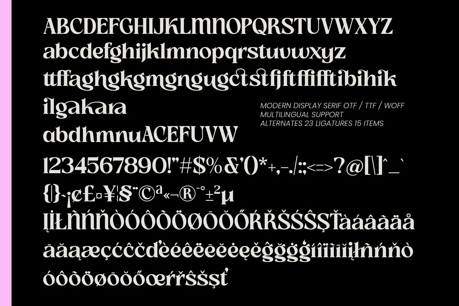 Slow Bar Stories Display Serif