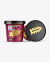 Two Kraft Paper Ice Cream Cups Mockup