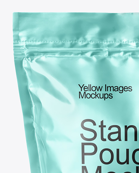 Metallic Stand-up Pouch Mockup