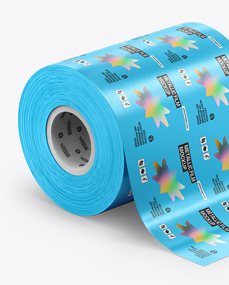 Metallic Film Roll Mockup