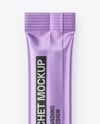 Matte Metallic Stick Sachet Mockup