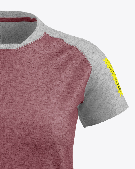 Heather T-Shirt Mockup - Front View