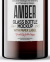 Amber Bottle Mockup