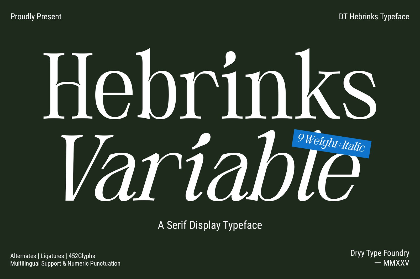 DT Hebrinks Typeface