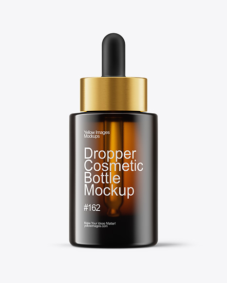 30ml Amber Glass Dropper Bottle Mockup - Pint glass mockup