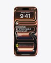 iPhone 17 Pro Max Cosmic Orange Mockup