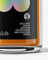 Clear Glass Jar with Pumpkin Pie Spice Mockup