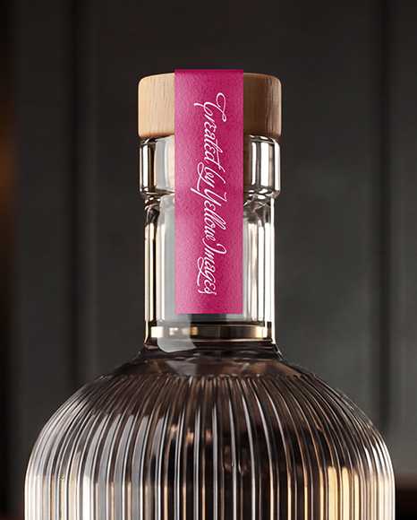 Dry Gin Bottle Mockup