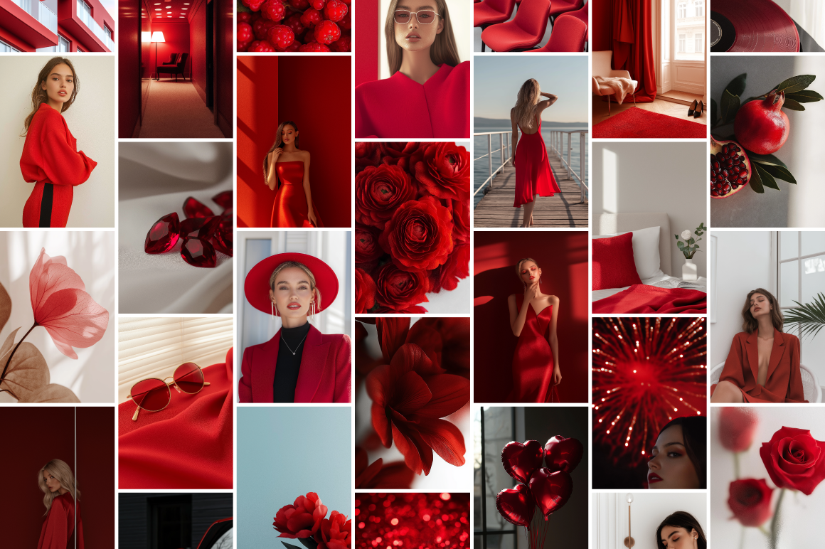 Red Aesthetic - 155 Images Bundle
