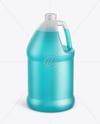 1 Gallon Plastic Jug with Liquid Mockup