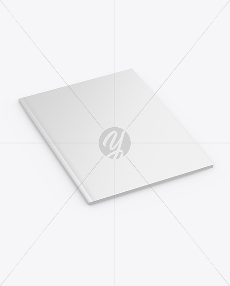 Magazine Mockup - Half Side View