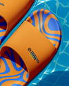 Slide Sandals in the Pool Mockup