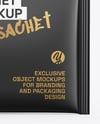 Paper Box with Matte Sachet Mockup – Front View