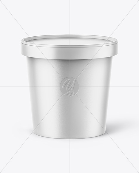 Matte Ice Cream Cup Mockup