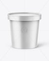 Matte Ice Cream Cup Mockup