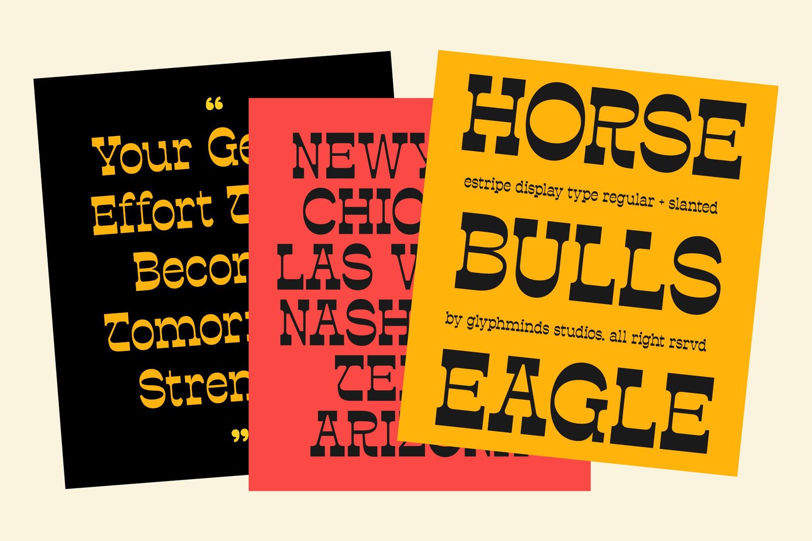 Estripe – A Reversed Contrast Font