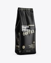 Matte Coffee Bag Mockup - Half Side view