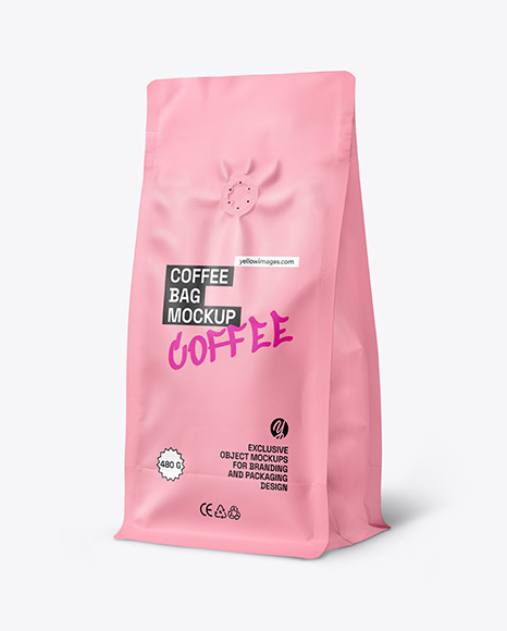 Matte Coffee Bag Mockup