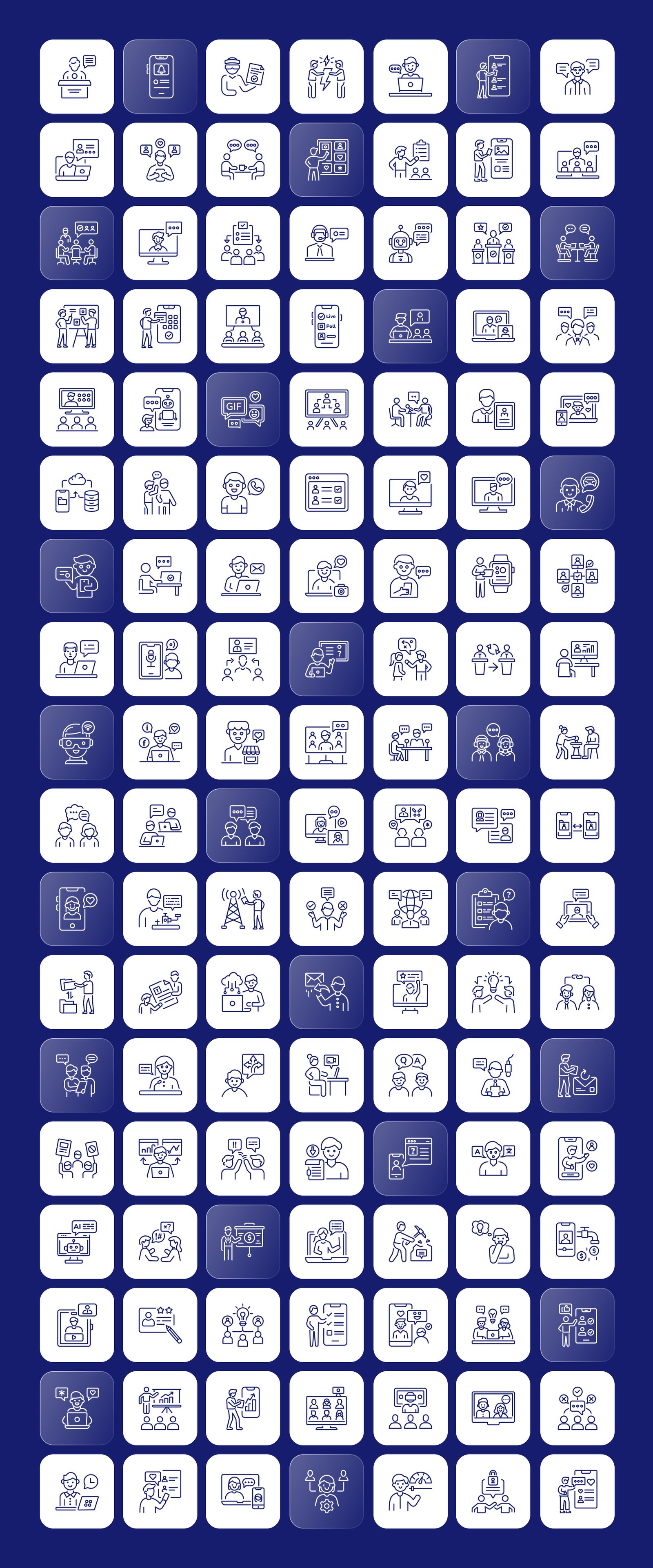 Communication Vector Icons