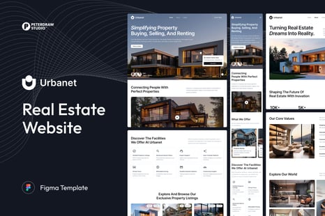 Urbanet - Real Estate Website - UX & UI Kits