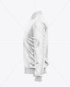 Satin Varsity Zip-Up Jacket Mockup