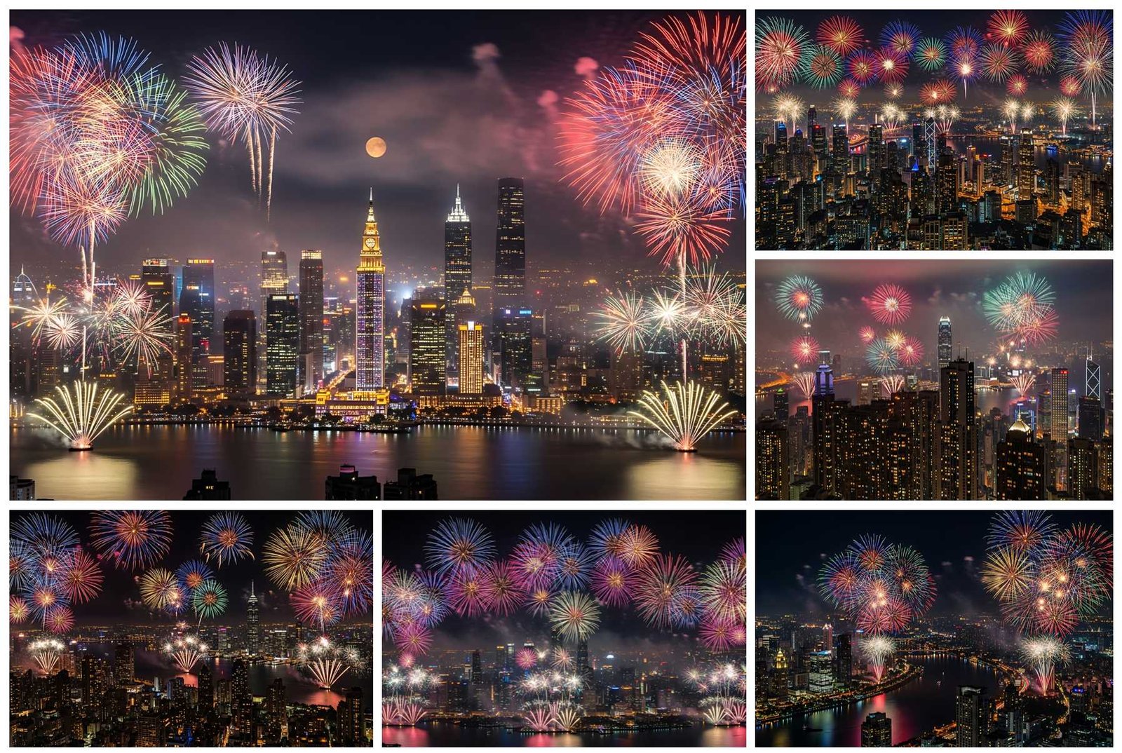 102 New Year Fireworks Stock Photos – Celebration Night Skies