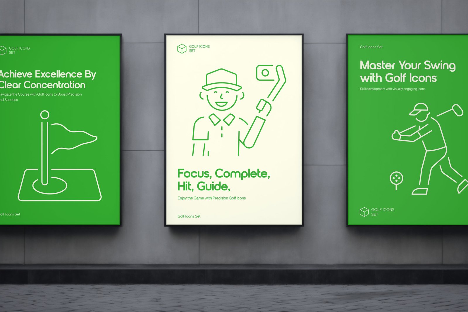 Golf Icons Set