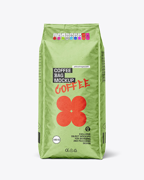 Kraft Paper Coffee Bag Mockup