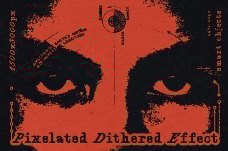 Pixelated Dithered Effect - Y2k posters