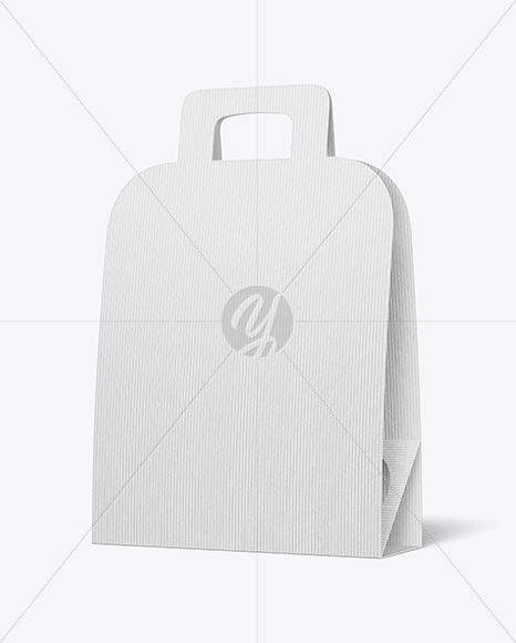 Textured Paper Bottle Carrier Mockup