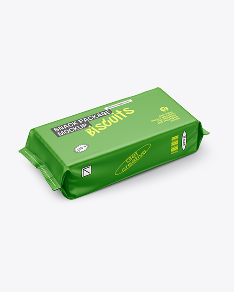 Matte Snack Pack Mockup - Half Side View