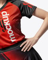 Woman Wearing Table Tennis Uniform Mockup