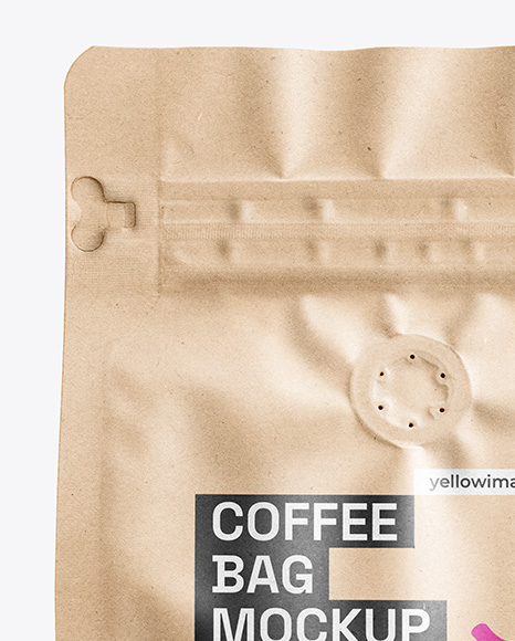 Kraft Paper Coffee Bag Mockup