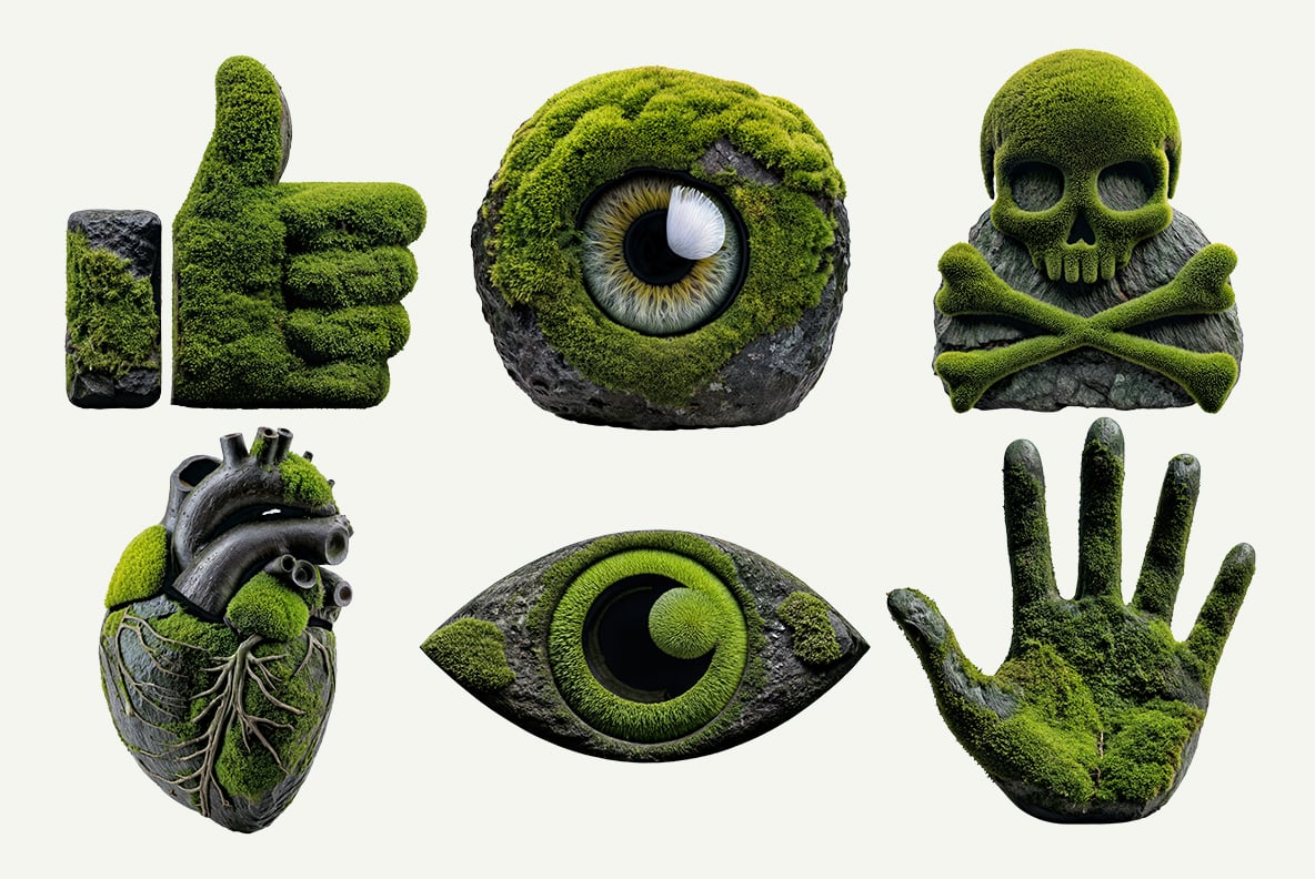 Moss on Rock Font