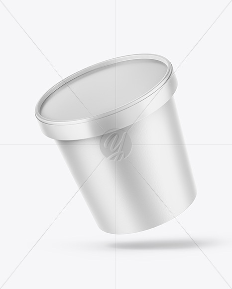 Matte Ice Cream Cup Mockup