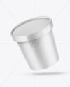 Matte Ice Cream Cup Mockup