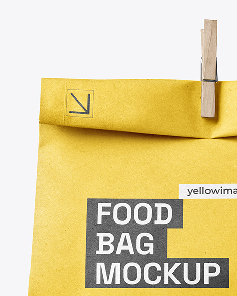 Kraft Paper Food Bag Mockup