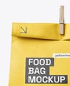 Kraft Paper Food Bag Mockup