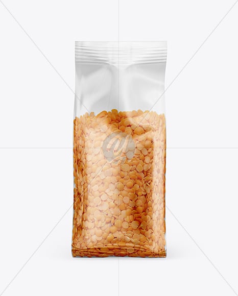 Package with Lentils Mockup