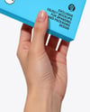 Paper Box in Hand Mockup
