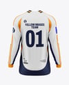 Long Sleeve Soccer Jersey Mockup - Back View